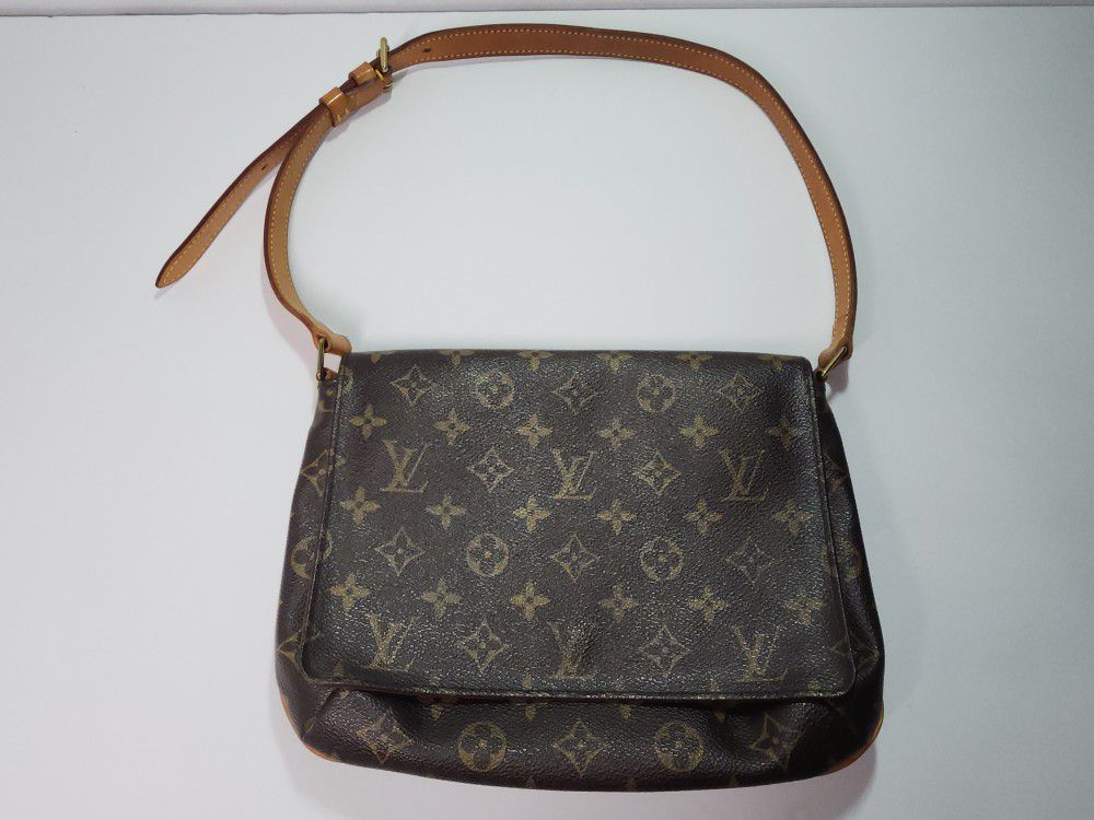 Vintage Louis Vuitton Brown Monogram Musette Tango Shoulder Bag