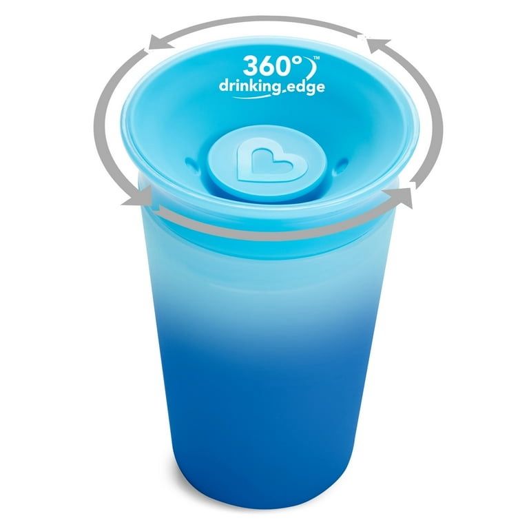 Munchkin 360° Color Changing Toddler Sippy Cup, 9 oz, Blue, Unisex