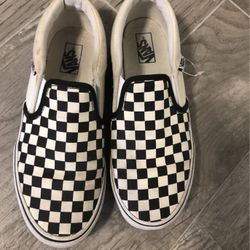 Checkered Vans Size 5 Boy 