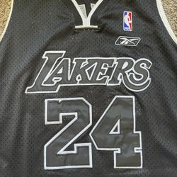 Reebok Lakers Kobe Bryant ユニフォーム L ブラック reebok kobe bryant nba jersey vtg vintage replica authentic size