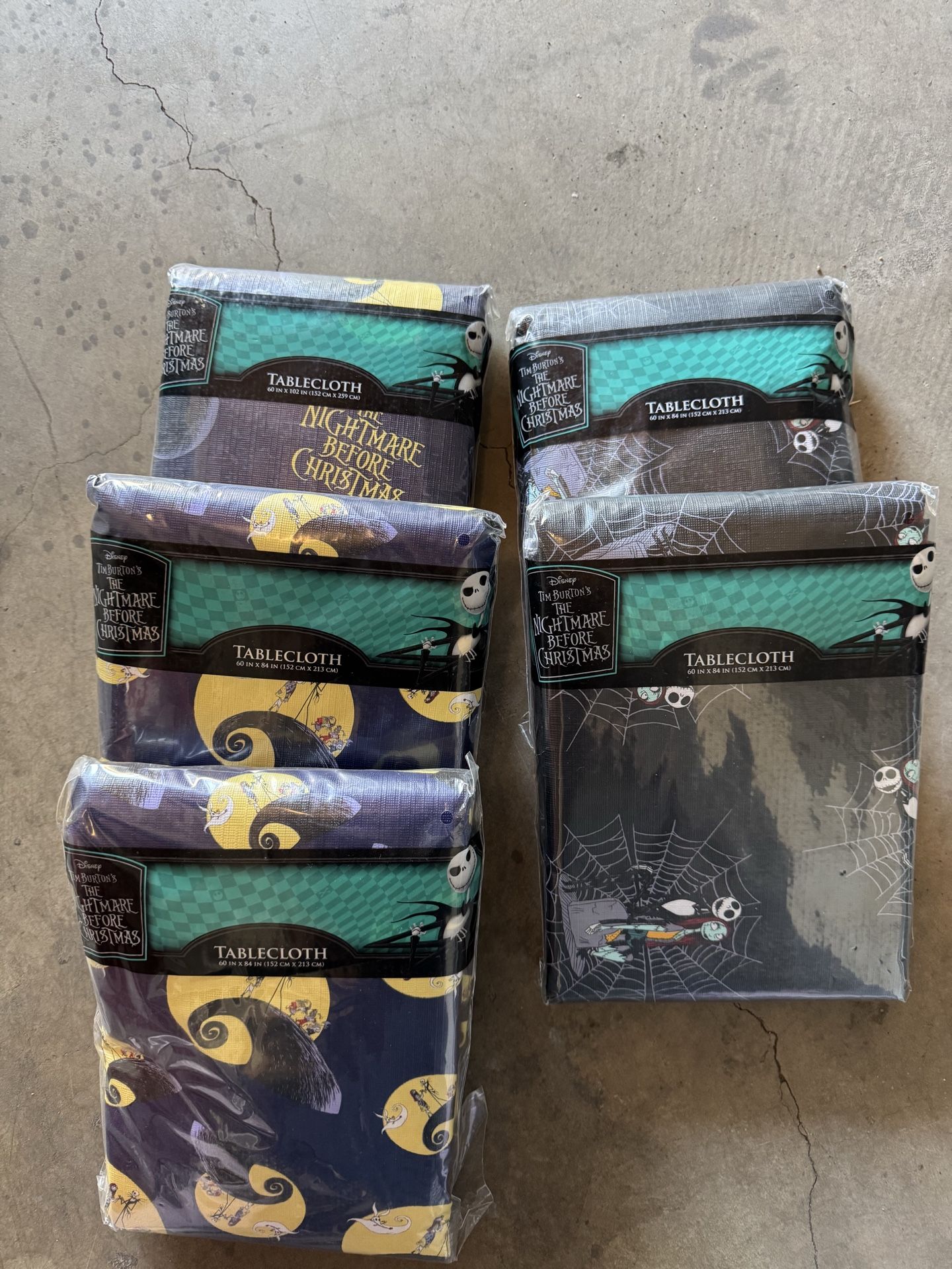 Disney NIGHTMARE Before Christmas Tablecloths new