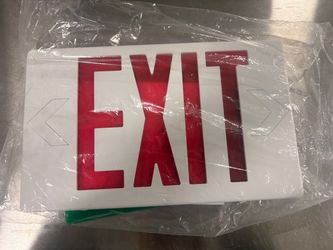 EXIT Sign Replacement Faceplate with Directional Arrows – $10