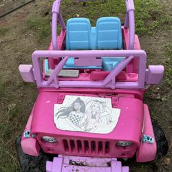 Barbie power wheels