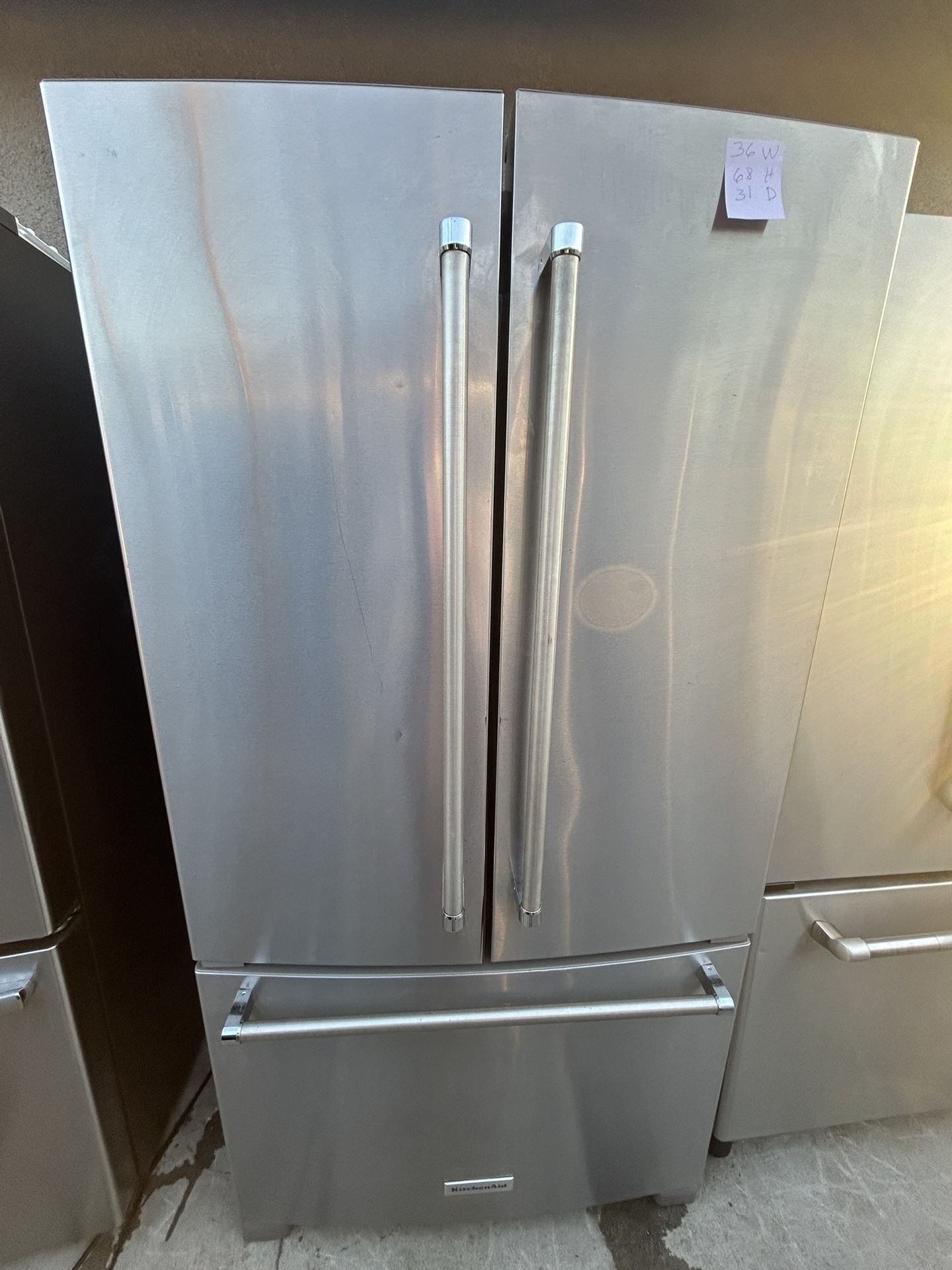 Kitchen Aid Beautiful Stainless Steel Refrigerator