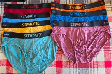 Separatec Men's Briefs 7-Pack Days of the Week