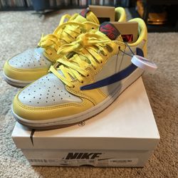 Nike Air Jordan 1 Travis Scott Canary Size 9 W 