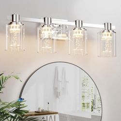 Quntis 4 Lights Chrome Vanity Light
