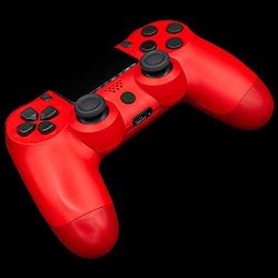 Wireless Controller Compatible with PS4 - Replacement Remote Controller Compatible with Playstation 4 /Pro/Slim/PC (Red)