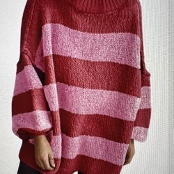 New Valentines  Sweater Size L-Tunic. $15