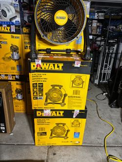 DeWalt 16" 3-Speed Benchtop and Hanging Drum Fan