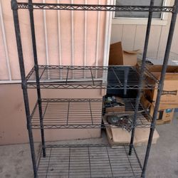 Metal Shelves.