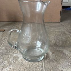 Vintage Crystal  Pitcher 