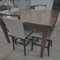 Counter High Dining Table And Chairs