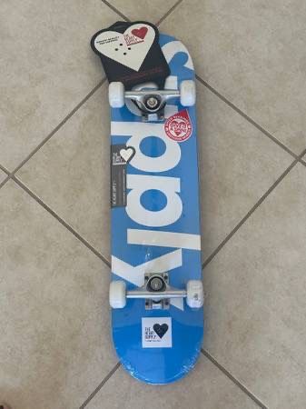 Brand New 31” Complete Skateboard Blue Heart Supply