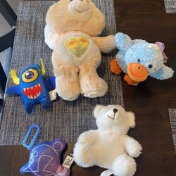 Lot Of 5 Toy Stuffed Animals Care Bears 