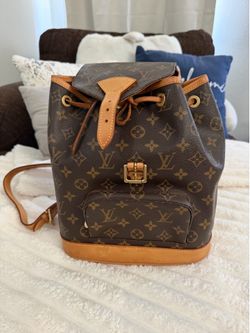 Authentic Vintage Louis Vuitton Monogram Montsouris MM Drawstring Backpack