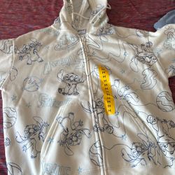 MEW DISNEY STITCH HOODIE WITJ ZIPPER SIZE MEDIUM 