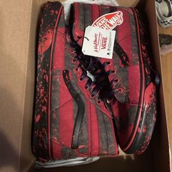 Freddy Kruger A Nightmare On Elm Street Vans Size 8.5