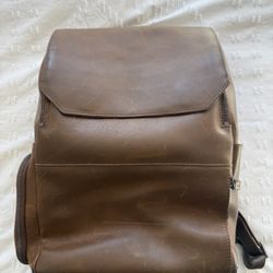 📸 Atlas Leather Brown Photography Backpack – Perfect Condition! 🎒 