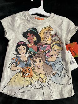 New Disney Princess Girls Halloween Shirt 5T