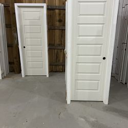 🏠 28” x 80” Prehung 5-Panel Interior Door – Left Hand Swing (Primed & Ready to Paint)