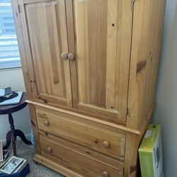 Bedroom Furniture, Two Nightstands And Upright Dresser