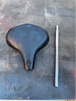 Mesinger Vintage Bicycle Seat And Seat Post