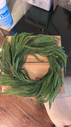 Juniper Pine Wreath 2p 20 in