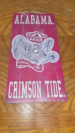 Alabama Crimson Tide Heritage Logo Wall Sign.