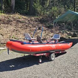 3 Person Pontoon Fishing Boat