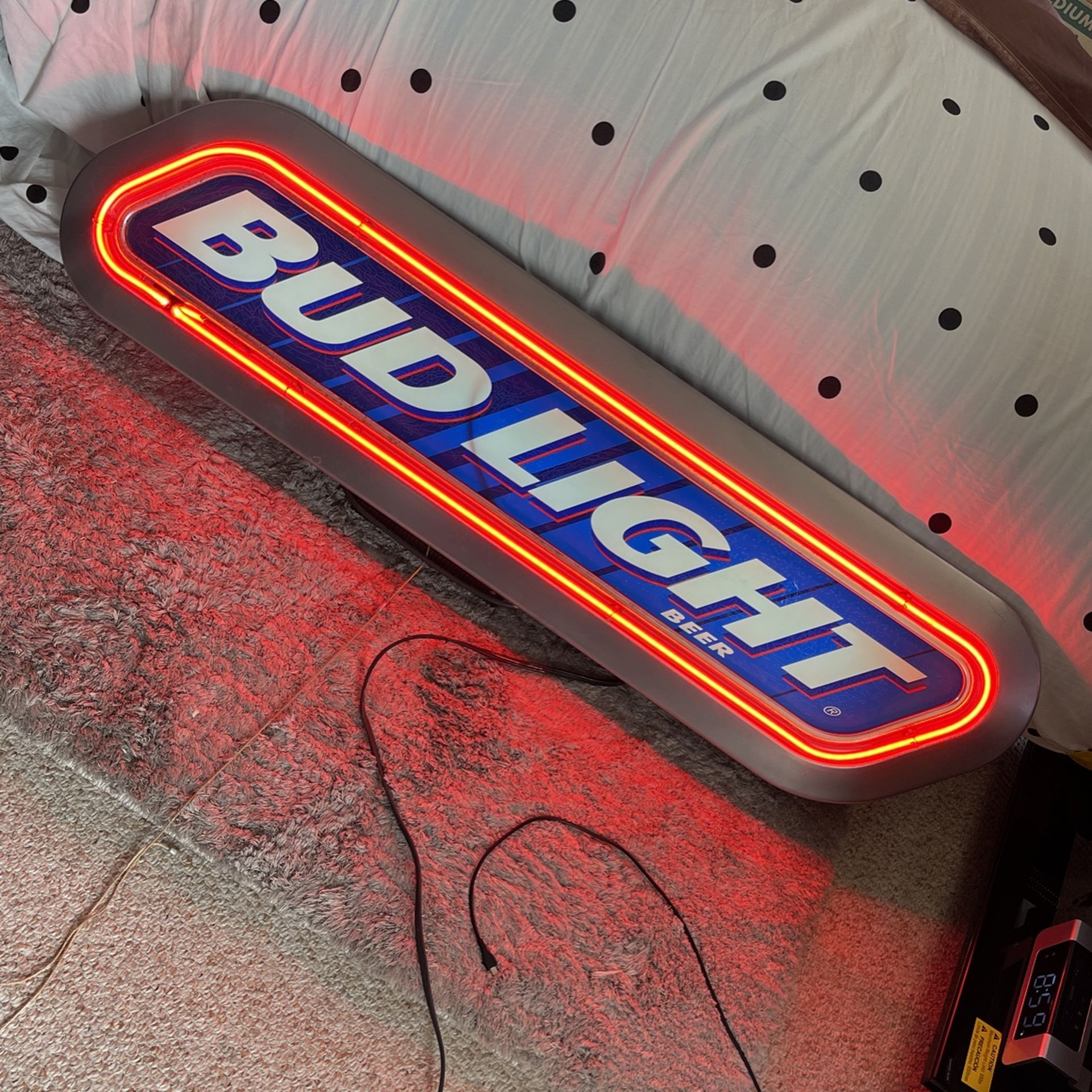 Vintage Bud Light Neon Sign