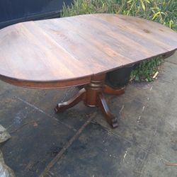 Dark Oak Antique Dining Table
