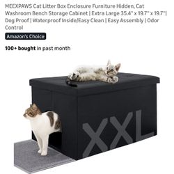 Brand New Litter box Enclosure Xxl With Brand New Litter Pan 