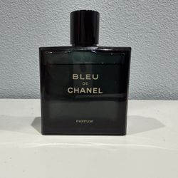 (Negotiable)Cologne Bleu De Chanel Parfum 3.4 Oz. Slightly Used. Shown In Pictures. Will Negotiate