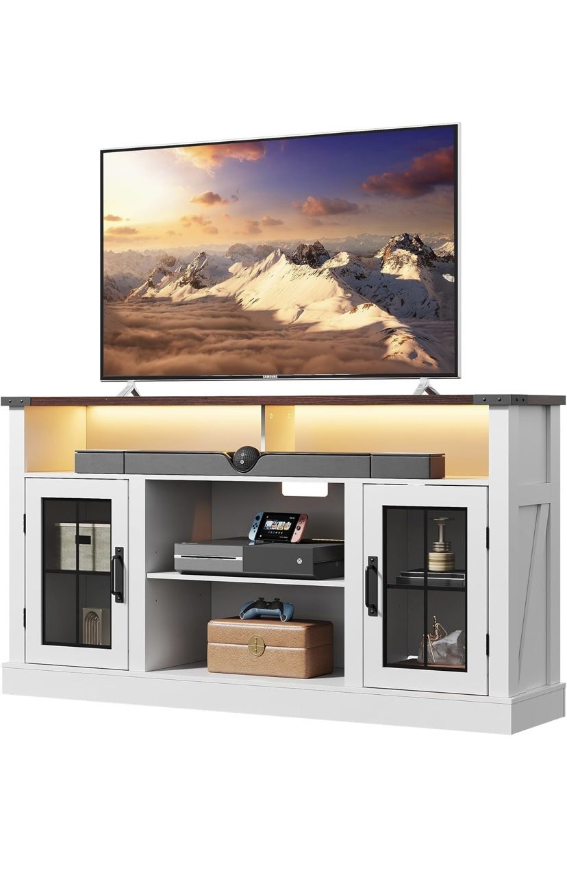 Farmhouse TV Stand for 65 Inch TV