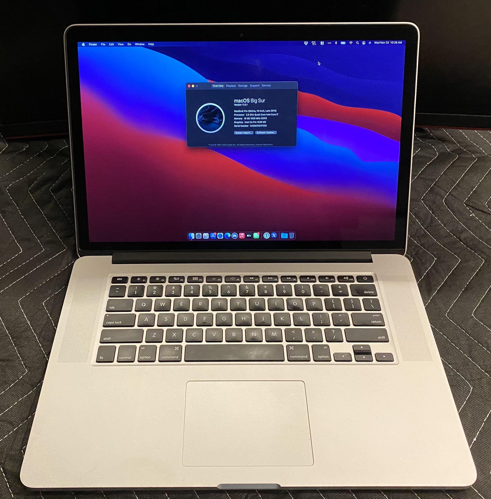 MacBook Pro 15.4” | i7 Quad Core | 16gb RAM | 512GB SSD