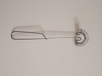 Stainless Steel Flat Spring Egg   Coil Whisk