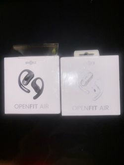 Shokz OpenFit Air - Open-Ear Headphones, True Wireless Earbuds, Water Resistant, Secure Earhooks for Daily Use