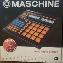 Native Instruments Maschine With Wood Grain And MPC Pads