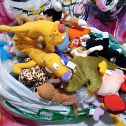 Free Bag Of Soft Toys Including Beanie Babies