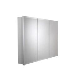 Frameless Tri-View Surface-Mount Medicine Cabinet 