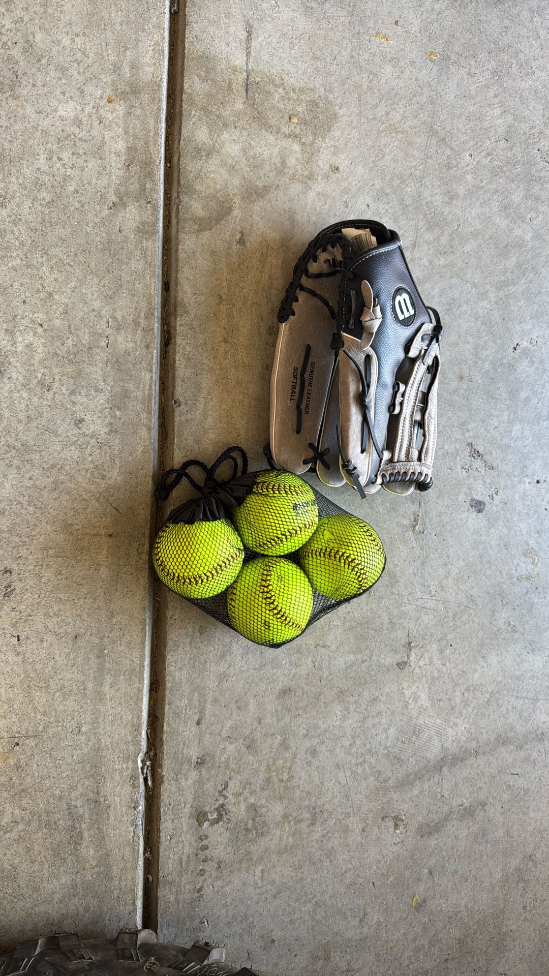 Softballs With Glove New