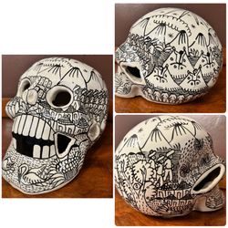 Hand-painted Ceramic Skull