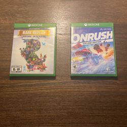 Two Xbox Games ( Rare Replay, And ONRUSH)