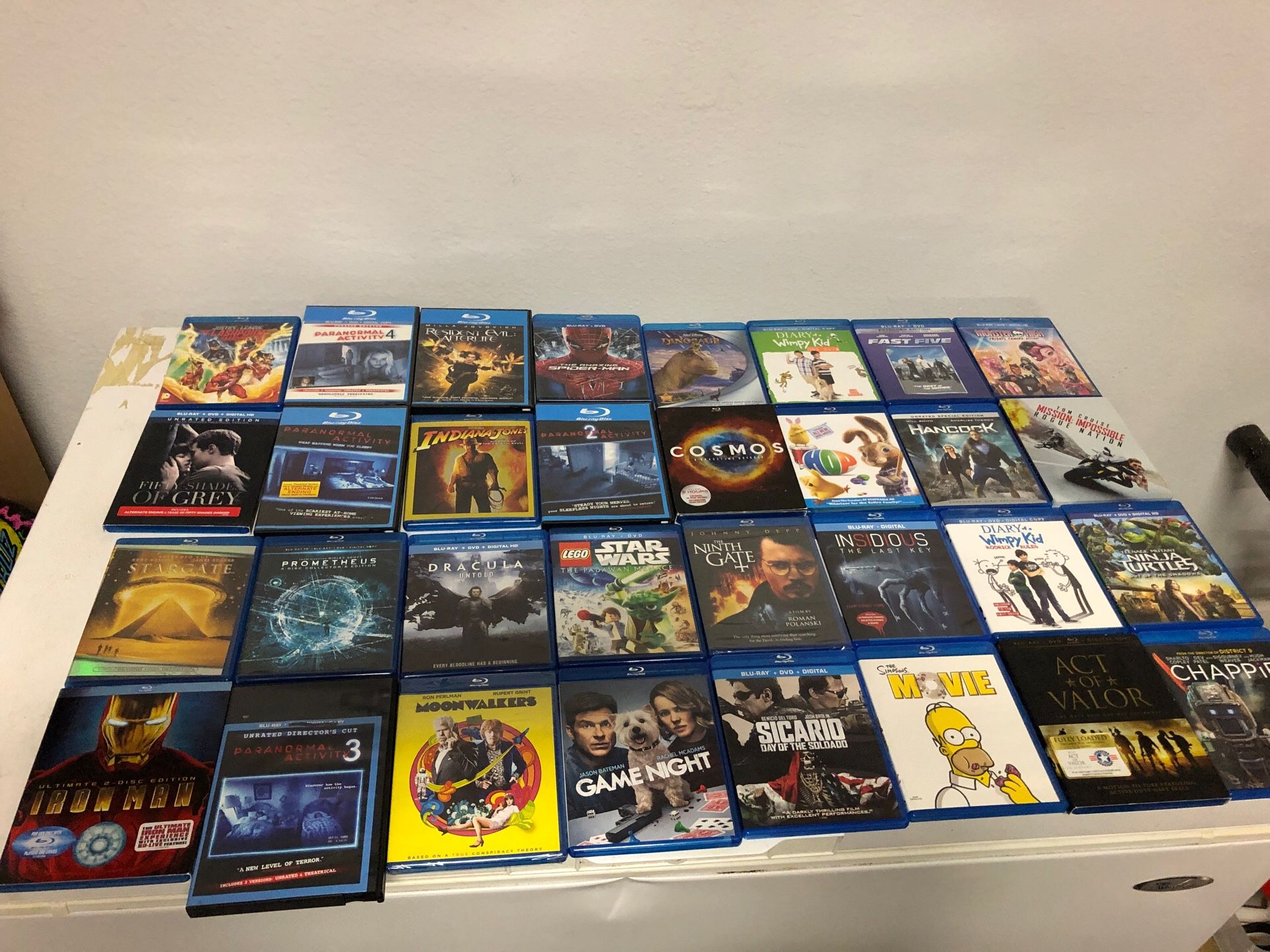 Blu-Ray dvds $4 each