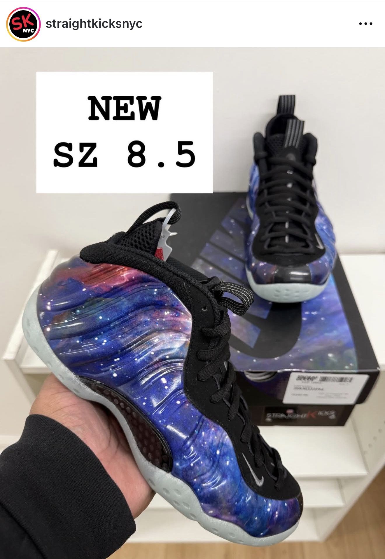 NEW Nike Foamposite galaxy SZ 8.5