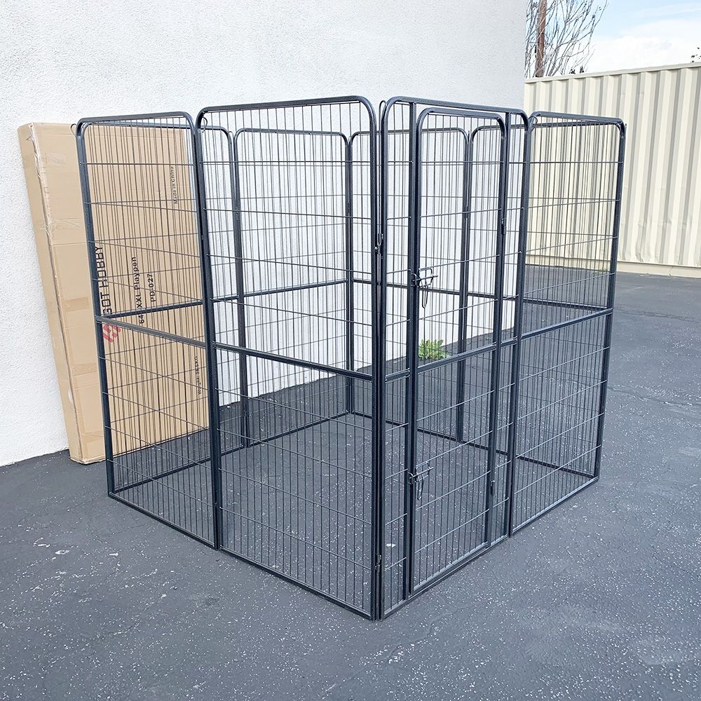 New $180 Heavy Duty 5x5x5ft Tall 8-Panel Pet Playpen Dog Crate Kennel Exercise Cage Fence