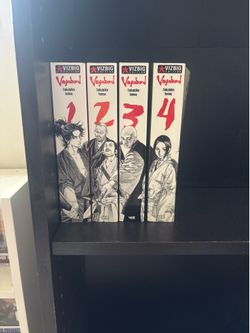 Vagabond Manga by Takehimo Inoue Vol. 1-4