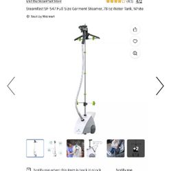 Steamfast SF-547 Full-Size Garment Steamer for clothes , curtains, etc