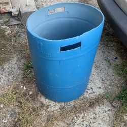 Recycling  Blue Plastic Drum